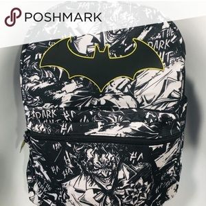 Batman & Joker Black and white backpack new